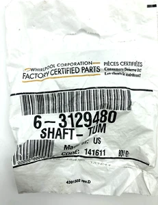 Whirlpool Dryer Roller Shaft #6-3129480 *BRAND NEW OEM* - Picture 1 of 3