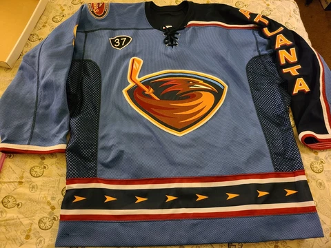 Koho Atlanta Thrashers Game Worn Used Jersey Marc Savard alt third rare defunct Cover