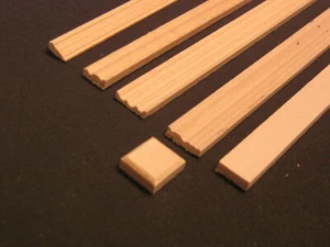Window Door Corner Block #1 trim 10pcs dollhouse 1/12 scale miniature molding - Picture 1 of 1