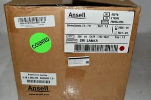 Estuche de 200 NUEVOS Ansell DermaShield 73-711 Guantes Estériles Sala Limpia 7.0 Talla 7371 - Imagen 1 de 2