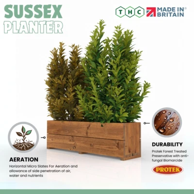 The Orginal 3ft Sussex Garden Planter Heavy Duty - Image 1 of 4