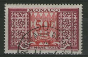 MONACO: Taxe n°38A oblitéré (cote 61€) - Imagen 1 de 2