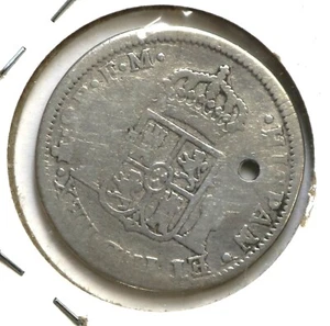 1788 1/2 Half Real Charles III CAROLUS III DEI GRATIA Silver Coin - Picture 1 of 2