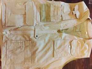 Vintage Wonderful Hunting Fishing Pack Vest Tan Mens 4XL - Picture 1 of 14