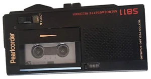Vintage Olympus PearlCorder Micro Kassettenrekorder Modell S811 mit Originalpor - Bild 1 von 13