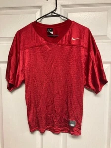 Youth Short Sleeve Nike Mesh Football Practice Jersey, Large, Red - Picture 1 of 4