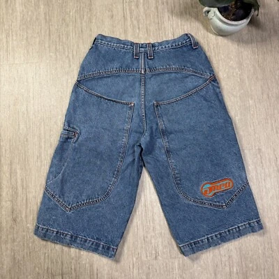 Pantalones Cortos Jean JNCO Sueltos Años 90 De Colección 17" Ins Para Hombres 30 EE. UU. Denim Magnum 259 EDC Patín Foto 1 de 4