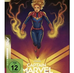 CAPTAIN MARVEL - UK EXCLUSIVE MONDO ARTWORK 4K UHD + BLU RAY STEELBOOK - NEW - Picture 1 of 1
