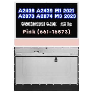A2873 A2874 LCD Screen Replacement Assembly 4.5K for iMac 24" M3 2023 Pink OEM - Picture 1 of 6