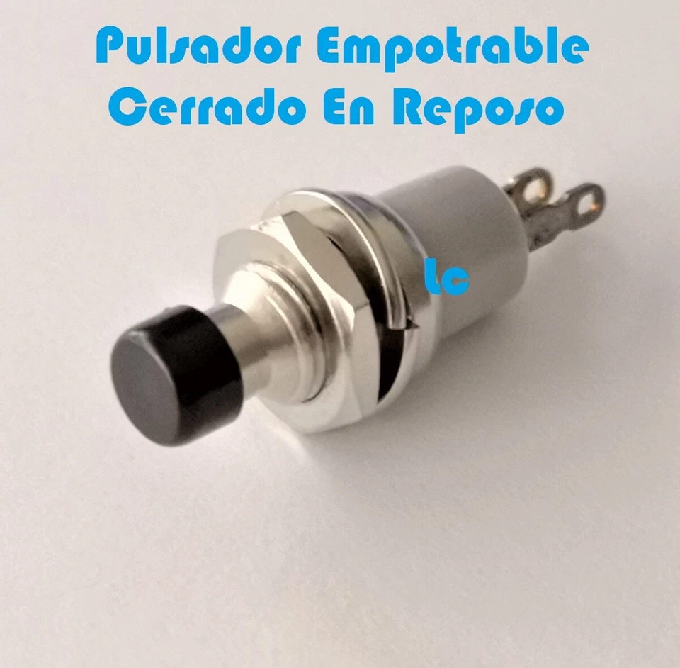 Pulsador Empotrable Off-on abierto en reposo electro DH 11.542 8430552061549