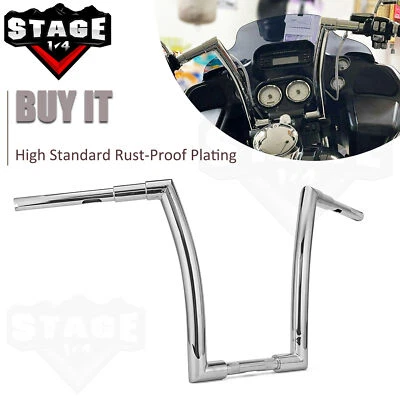 Manillar Monster Bar DNA 12"" 14"" 16"" Rise 1,5" para Harley Touring Road King Foto 1 de 4