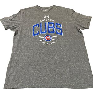Under Armour Chicago Cubs Mens XL Grey Shirt Loose