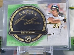 2021 Jose Canseco Topps Five Star Golden Graphs Auto /15 - Picture 1 of 2