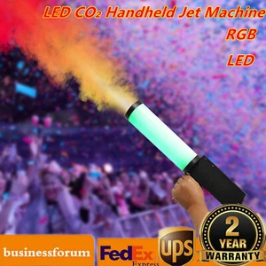 Night club Bar Party RGB Led DJ Stage Co2 Jet Machine Effect Fogger Smoke Gun US - Picture 1 of 20