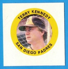 1984 Fun Foods Proof TERRY KENNEDY (ex-mt) San Diego Padres