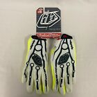 Troy Lee Designs TLD SE PRO Racing Off-Road Bike Gloves White/Yellow Adult Small