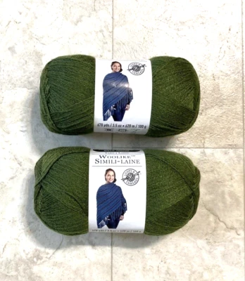 Loops & Threads Woolike Simili-Lane Olive #18 Super Fine 3,5 oz. Hilo de 678 yardas Foto 1 de 4