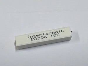 1 Intertechnik Wire Resistance Ceramics 750 Volt 10 Watt 0,47 Ohm 270209-0009 - Picture 1 of 4