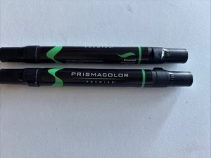 Prismacolor Set 2 Marcatori Punta a Scalpello e Fine Doppia Estremità 2 Pezzi Verde Smeraldo - Foto 1 di 1