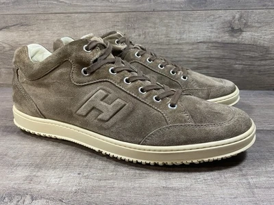 Zapatillas Hogan Marrón Gamuza Hechas en Italia Para Hombre Talla UK 10 US 11 Foto 1 de 4