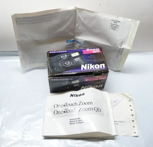 Cámara compacta Nikon One Touch Zoom QD AF 35 mm negra 38-70 zoom probado - Imagen 1 de 6