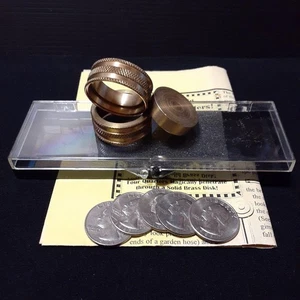 Second hand magic tricks C387 Coin Magic Cavorting Quarters - Picture 1 of 3