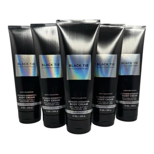 (5) Bath & Body Works Men's Black Tie Ultimate Hydration Body Cream Lotion 8oz - Picture 1 of 2