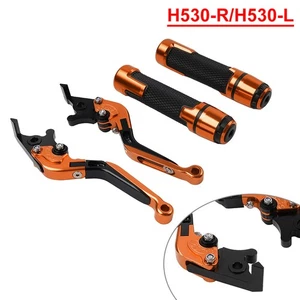 Folding Extendable Brake Clutch Levers Handlebar Grip Kit For Yamaha TMAX500/530 - Picture 1 of 10