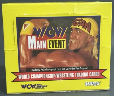1995 CARDZ WCW Main Event Hulk Hogan/Sting*Box Display*Trading Cards*WWF/WWE - Image 1 of 4