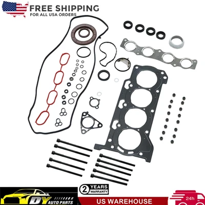 Head Gasket Set with Bolts for Toyota Corolla Matrix xD 1.8L HS26515PT-1 2ZRFXE Foto 1 de 4