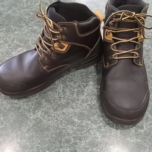 New Orthofeet Brand Work Boots Mens Size 13E Wide Leather With Inserts Nice! - Picture 1 of 12