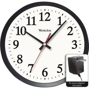 Westclox 14" schwarze elektrische Wand - Bild 1 von 1
