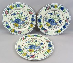 VTG/ Antique Mason's Ironstone China Regency 9" Plates - England 1930s Set of 3 - Picture 1 of 5