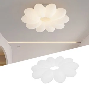 LED Flush Mount Ceiling Lamp Modern Dimmable With Remote Control Flower - Picture 1 of 12