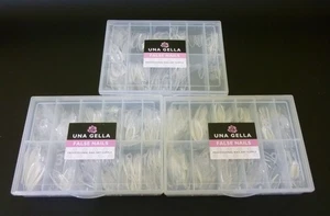 UNA GELLA ~ False Nails ~ 3 Sets ~ Professional Nail Art Sets ~ Read Listing - Picture 1 of 6