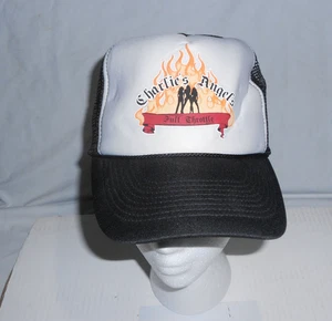 Charlie's Angels Full Throttle Película 2003 Estreno Promo Sombrero Negro/Blanco NUEVO - Imagen 1 de 5