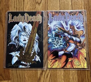 Lady Death #1 1994 signed Hughes Pulido Jensen COA Certificate Pls Read - Picture 1 of 8