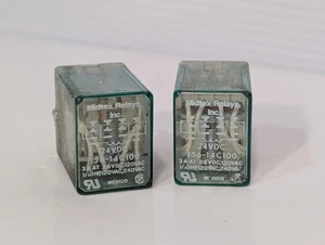 Coppia di relè presa Midtex 156-14C100 24VDC - 3A a 240VAC, 28VDC - Foto 1 di 9