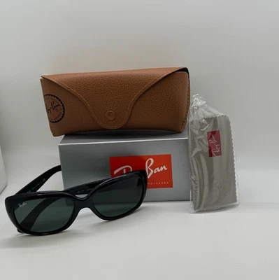 Gafas de sol Ray Ban Jackie Ohh (RB4101-601) negras 58 mm/verde oscuro para mujer Foto 1 de 4