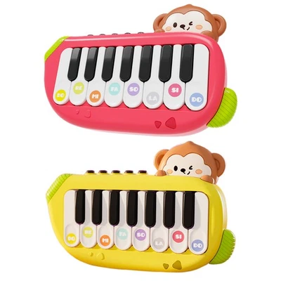 Teclado de piano portátil instrumento teclado macaco crianças piano respeitável - Imagem 1 de 4