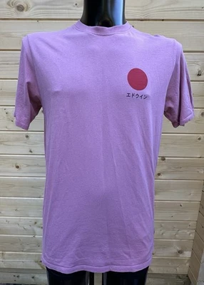 Edwin Japanese Sun Men’s Short Sleeve Graphic T Shirt Pink Size Medium - Image 1 of 4
