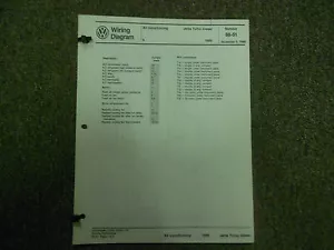 1986 VW Jetta Turbo Diesel Enfriamiento Ventilador A/C Eec Diagrama Servicio - Imagen 1 de 4