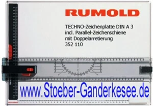 Zeichenplatte Rumold Techno, A3, A4 usw  inkl. Parallel-Zeichenschiene NEU & OVP - Bild 1 von 12