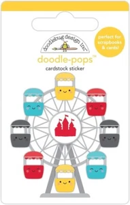 DOODLEBUG DOODLE-POPS 3D STICKERS - ROUND-N-ROUND - 2.5" x 3.75" - FERRIS WHEEL - Picture 1 of 1