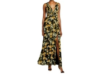 Aidan Mattox Floral Print Sleeveless Maxidress Size 2 - Picture 1 of 7