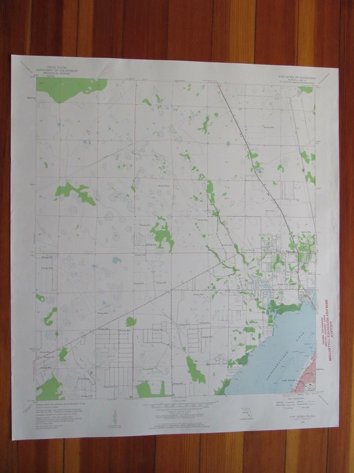 Fort Myers NW Florida 1959 Original Vintage USGS Topo Map - Image 1 of 1