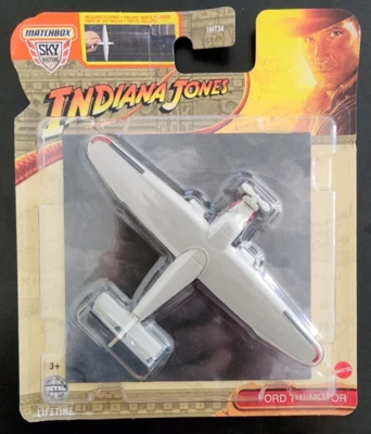 Matchbox Sky Busters 2024 Indiana Jones Ford Tri-Motor Diecast Airplane New - Image 1 of 4