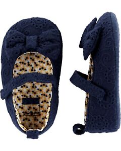 New Carter's Mary Jane Shoes Navy Blue 3-6 month