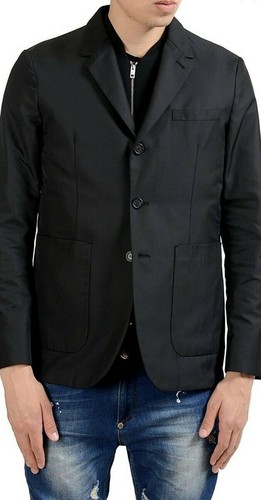 Cappotto sportivo Burberry London da uomo nero da incasso da uomo taglia 54 US XL nuovo