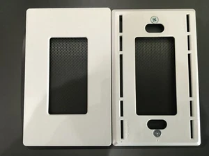 A Set of 2 Lutron 1 Gang Switch Plates Decorator Dimmer Cover Wall plate White - Picture 1 of 2